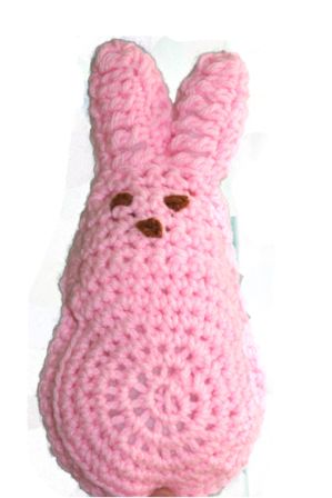 Large Crochet Bunny Peep | FaveCrafts.com